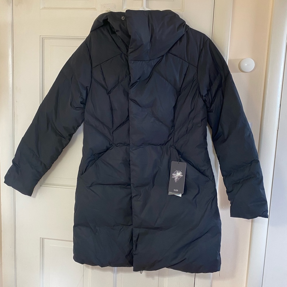 UA down black jacket